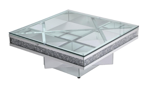 Addison Crystal Mirrored Coffee Table