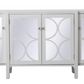 Skyler Mirrored Credenza in White