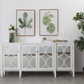 Skyler Mirrored Credenza in White