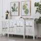 Skyler Mirrored Credenza in White