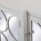 Skyler Mirrored Credenza in White