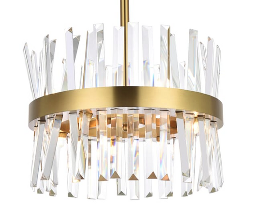 Milano II Crystal Round Pendant Light