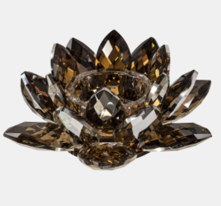 Crystal Lotus Candle Holder