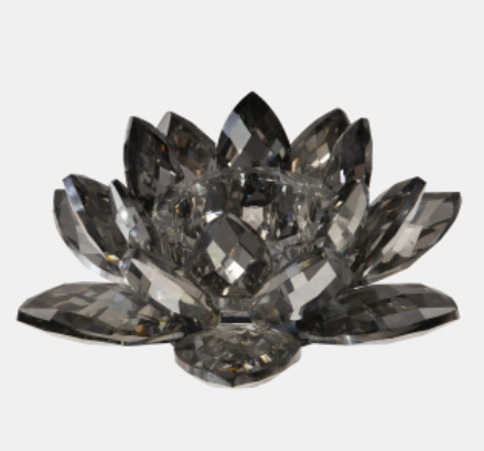 Crystal Lotus Candle Holder