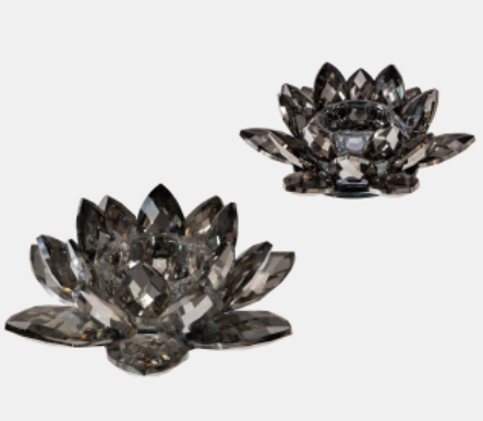Crystal Lotus Candle Holder