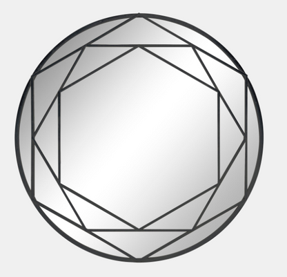 Round Metal Wall Mirror