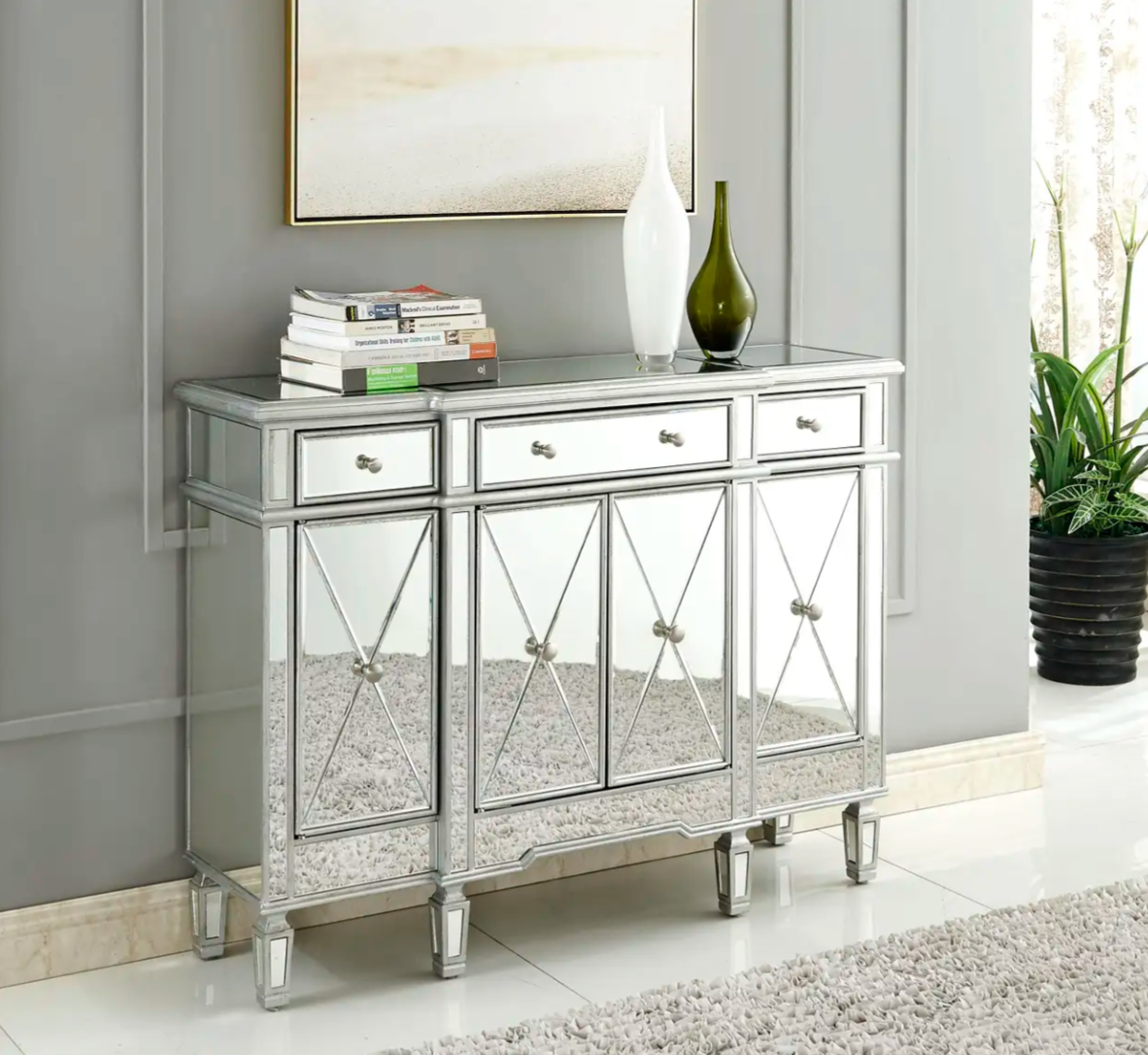 Willow Mirrored Credenza 48''