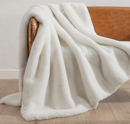 Ashley Faux Fur Throw Blanket