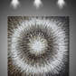 Grey's Modern Flower Hand Painted Wall Art