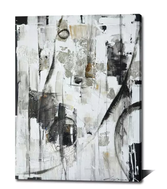 Modern Black & White Abstract Wall Art