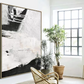 Mia Modern Black & White Abstract Wall Art