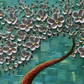 Blooming Tree Hand Painted Wall Art