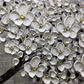 Grey Blooming Tree Hand Painted Wall Art