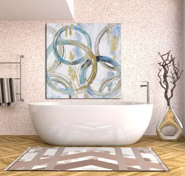 Modern Circle Abstract Hand Painted Wall Art