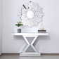 Everly Crystal Mirrored Console Table