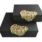 Leather Boxes with Antique Grain, Set of 2