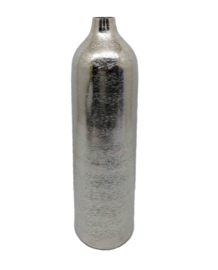 Silver Cylinder Vase