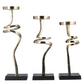 Abstract Candle Holders, Set of 3