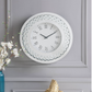 Lily Sparkle Contemporary Crystal Round Wall Clock