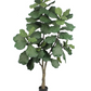 Nearly Natural Fiddle Leaf Ficus Faux Tree Plant, 6ft