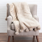 Snow Faux Fur Throw Blanket