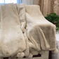 Snow Faux Fur Throw Blanket