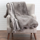Snow Faux Fur Throw Blanket