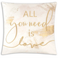 All You Need Word Pillow Ivory