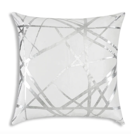 Rico Ivory & Silver Euro Sham