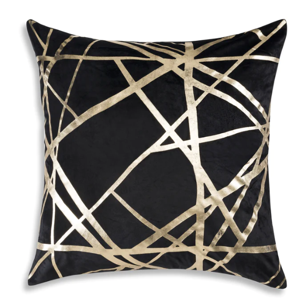 Rica Black & Gold Duvet and Matching Pillow Sham