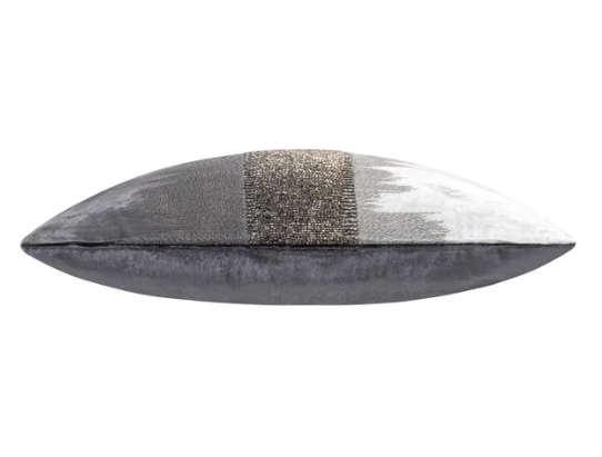 Aida Charcoal Silver Pillow