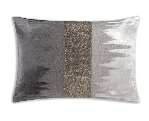Aida Charcoal Silver Pillow