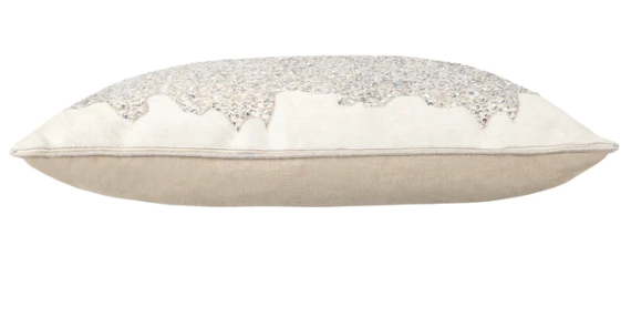 Austin Ivory Fully Beaded Pillow