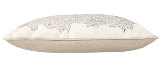 Austin Ivory Fully Beaded Pillow