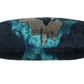 Jade II Navy Aqua Blue Ikat Pillow