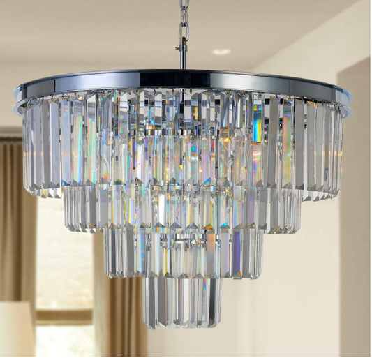 Aria I Round Crystal Chandelier