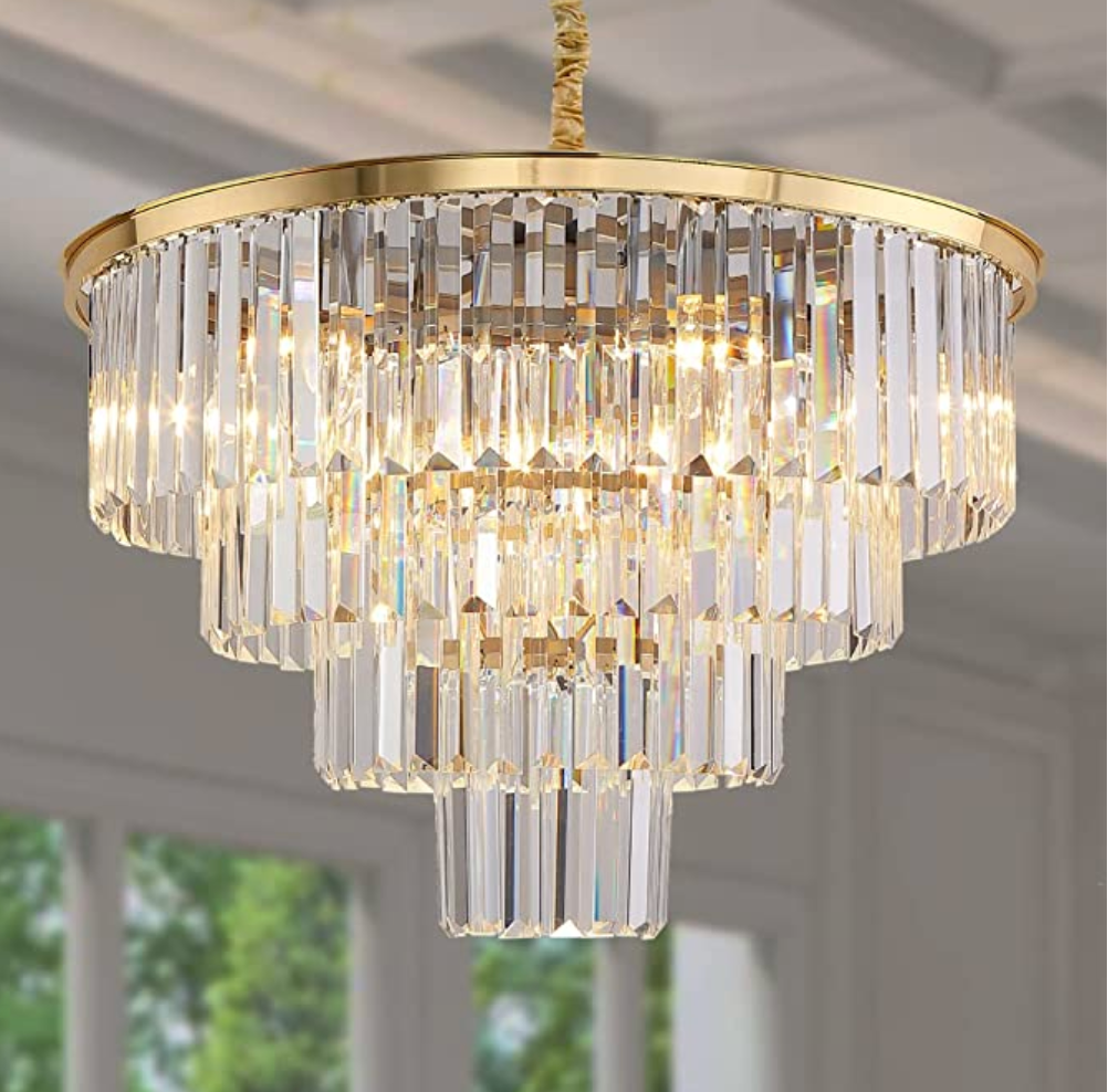 Aria I Round Crystal Chandelier