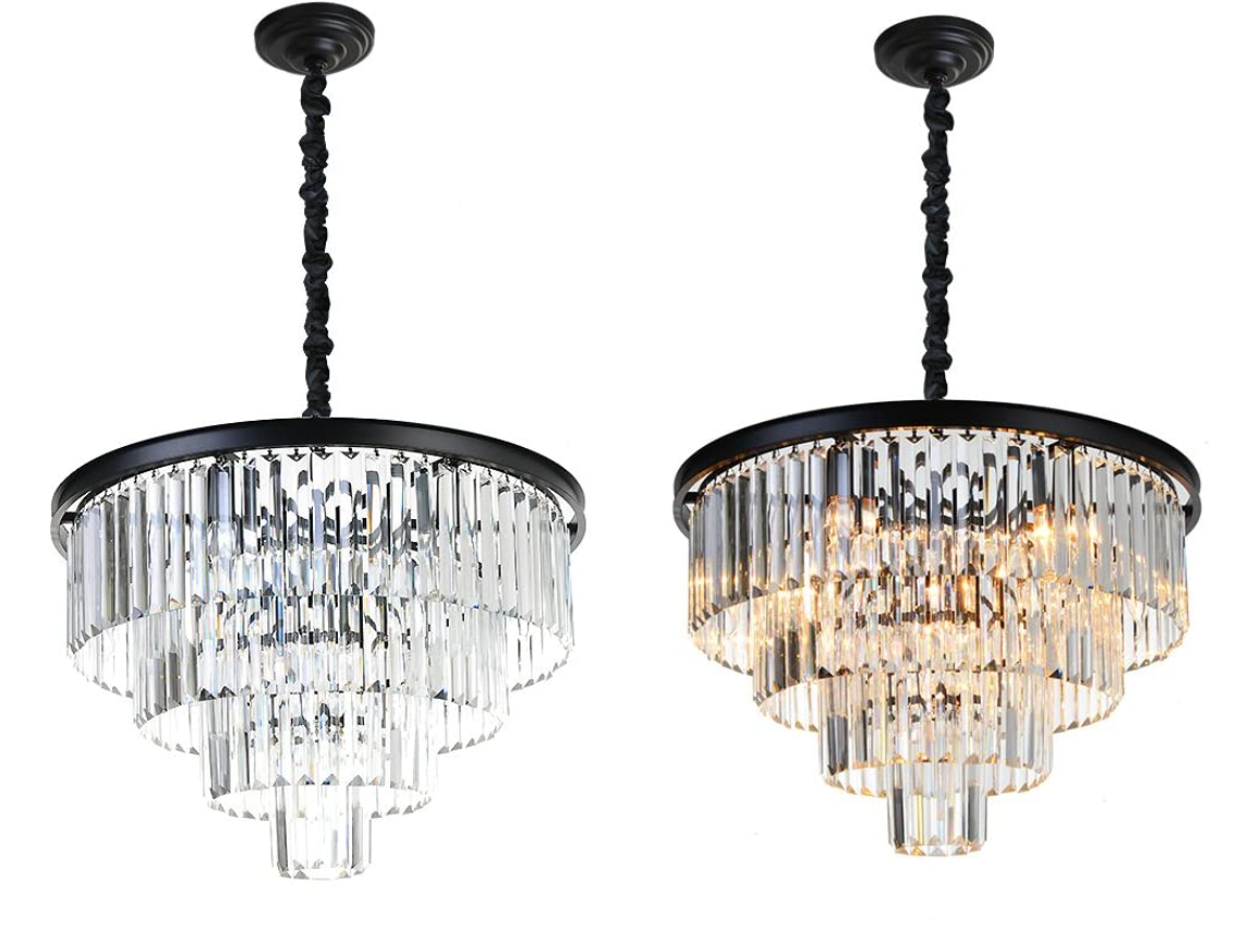 Aria I Round Crystal Chandelier