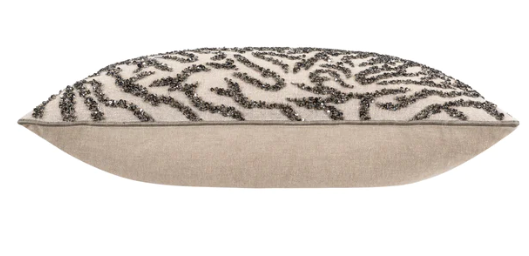 Royce Sequined Silver Pillow