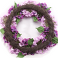 Large Purple and Lavender Hydrangea Wreath, all season