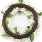 Artificial 24" White Hydrangea Wreath - Handcrafted, Uv Resistant, All-Season, Indoor/Outdoor Decor, Perfect For Home, Wedding, Event