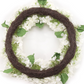 Large Handcrafted White Silk Hydrangea Wreath, 24in