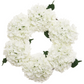 Medium Luxury White Silk Hydrangea Wreath, 18in