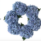 Medium Luxury Blue Silk Hydrangea Wreath, 18in UV Resistant, All-Season Beauty