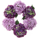 Medium Luxury Purple Floral Hydrangea Wreath, 18in