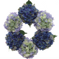 Silk Hydrangea WreathMedium Luxury Mixed Blue  , 18in