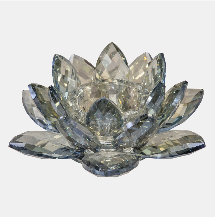 Crystal Lotus Candle Holder