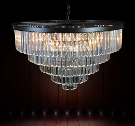 Aria I Round Crystal Chandelier