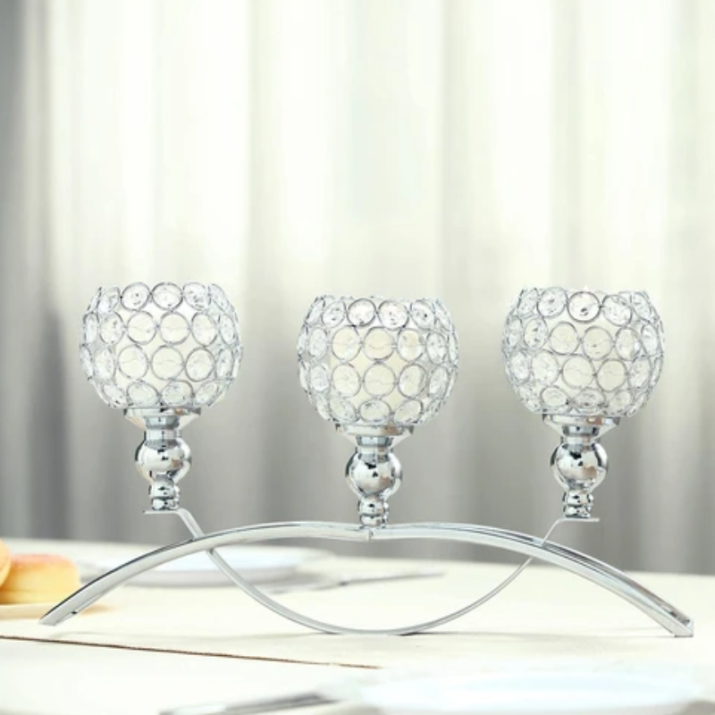 Totally Glam Beaded Crystal Candle Holder