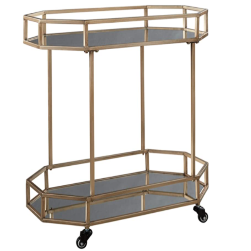 gold bar cart